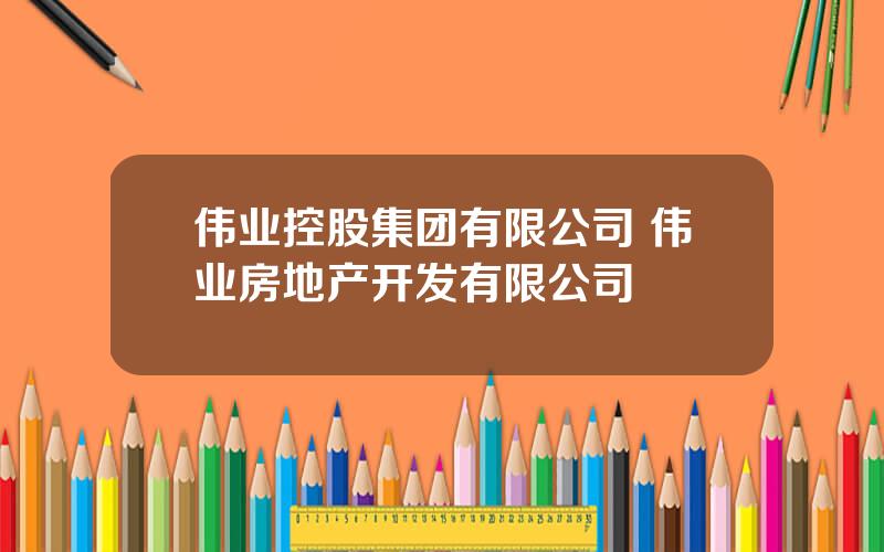 伟业控股集团有限公司 伟业房地产开发有限公司